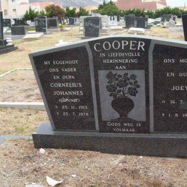 COOPER Cornelius Johannes 1913-1978 &amp; Joey 1918-1994