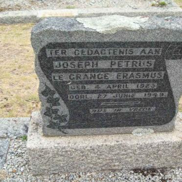 ERASMUS Joseph Petrus le Grange 1923-1949