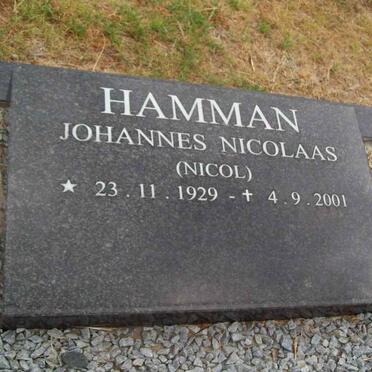 HAMMAN Johannes Nicolaas 1929-2001