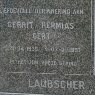LAUBSCHER Gerrit Hermias 1935-1997