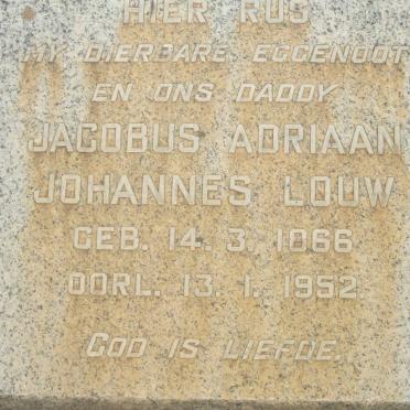 LOUW Jacobus Adriaan Johannes 1866-1952