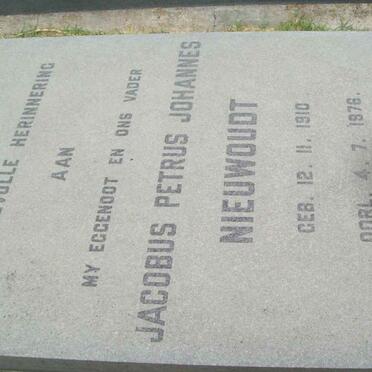 NIEUWOUDT Jacobus Petrus Johannes 1910-1976