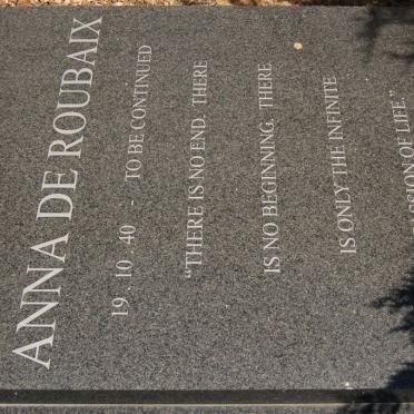 ROUBAIX Anna, de 1940-