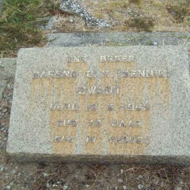 SWART Barend C.K. -1965