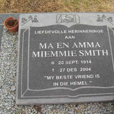 SMITH Miemmie 1914-2004