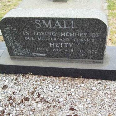 SMALL Hetty 1902-1970