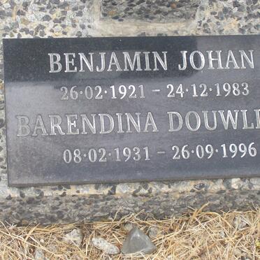 SOLOMON Benjamin Johan 1921-1983 &amp; Barendina Douwlina 1931-1996 