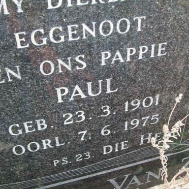 ZYL Paul, van 1901-1975 &amp; Bertie 1901-1993 