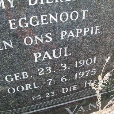 ZYL Paul, van 1901-1975 &amp; Bertie 1901-1993 