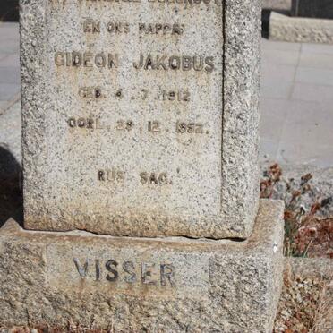VISSER Gideon Jakobus 1912-1952