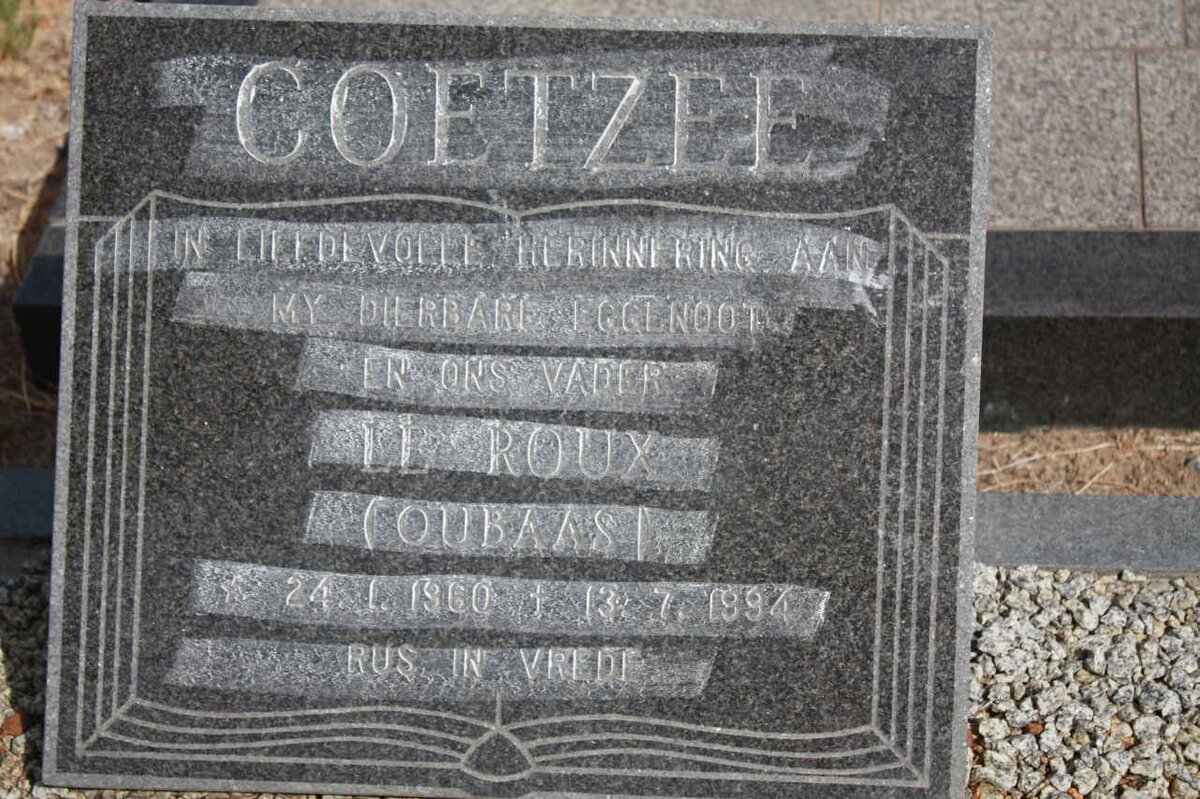 COETZEE Le Roux 1960-1994