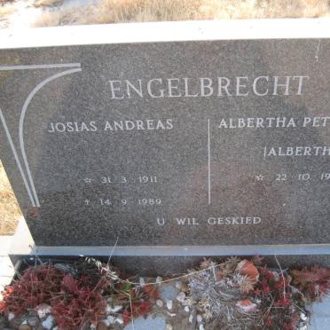 ENGELBRECHT Josias Andreas 1911-1989 &amp; Albertha Petronella 1924-