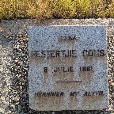 GOUS Hestertjie -1961