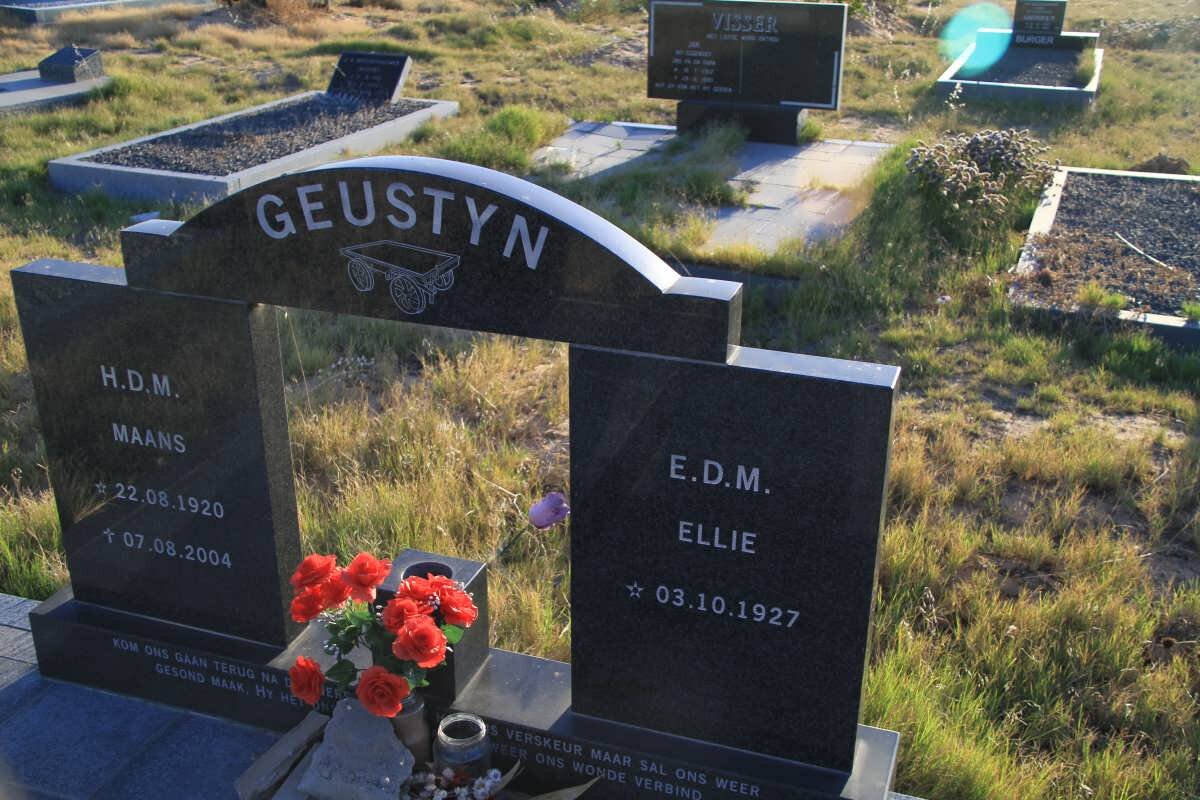 GEUSTYN H.D.M. 1920-2004 &amp; E.D.M. 1927-