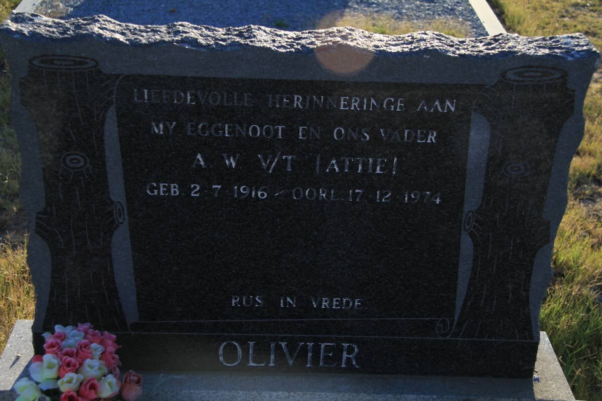 OLIVIER  A.W. 1916-1974