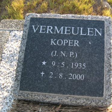 VERMEULEN J.N.P. 1935-2000