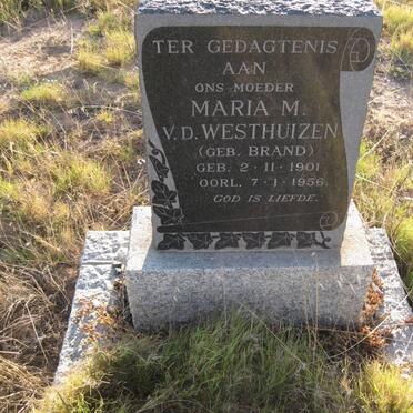 WESTHUIZEN Maria M., v.d. nee BRAND 1901-1956