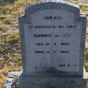 ZYL Hendrik, van 1905-1964