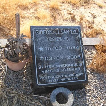 ZYL Gideon J.J., van  1934-2003