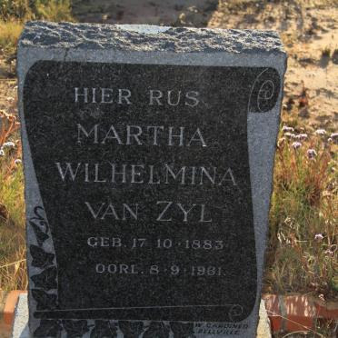 ZYL Martha Wilhelmina, van 1883-1961
