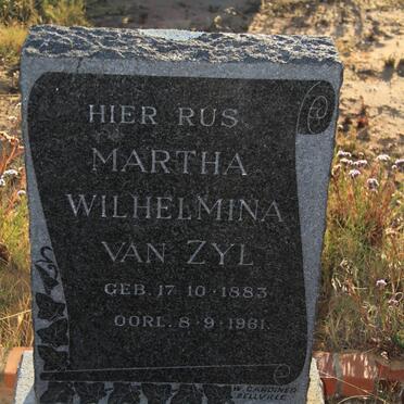 ZYL Martha Wilhelmina, van 1883-1961