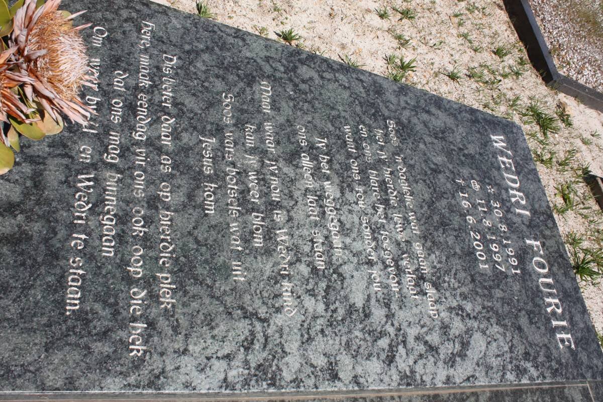 FOURIE Wedri 1991-2001