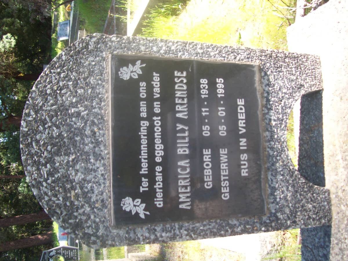 ARENDSE America Billy 1938-1995