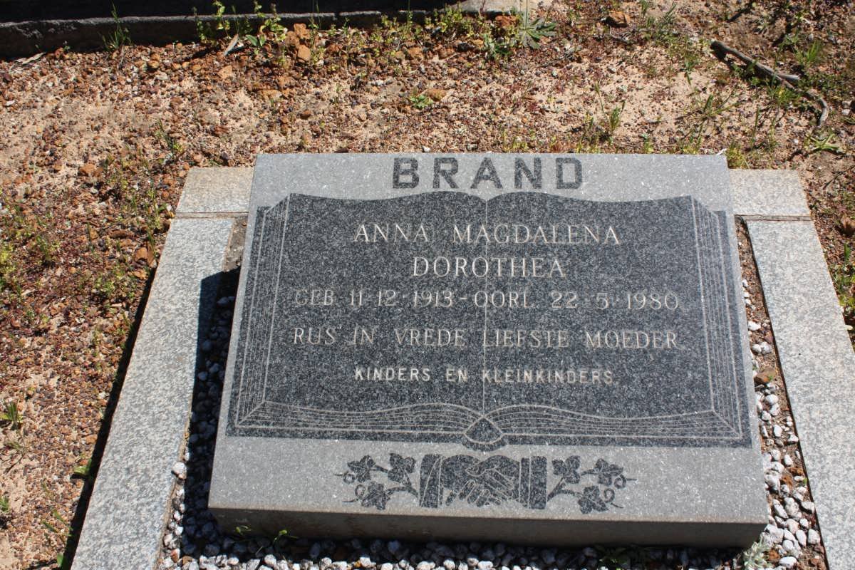 BRAND Anna Magdalena Dorothea 1913-1980
