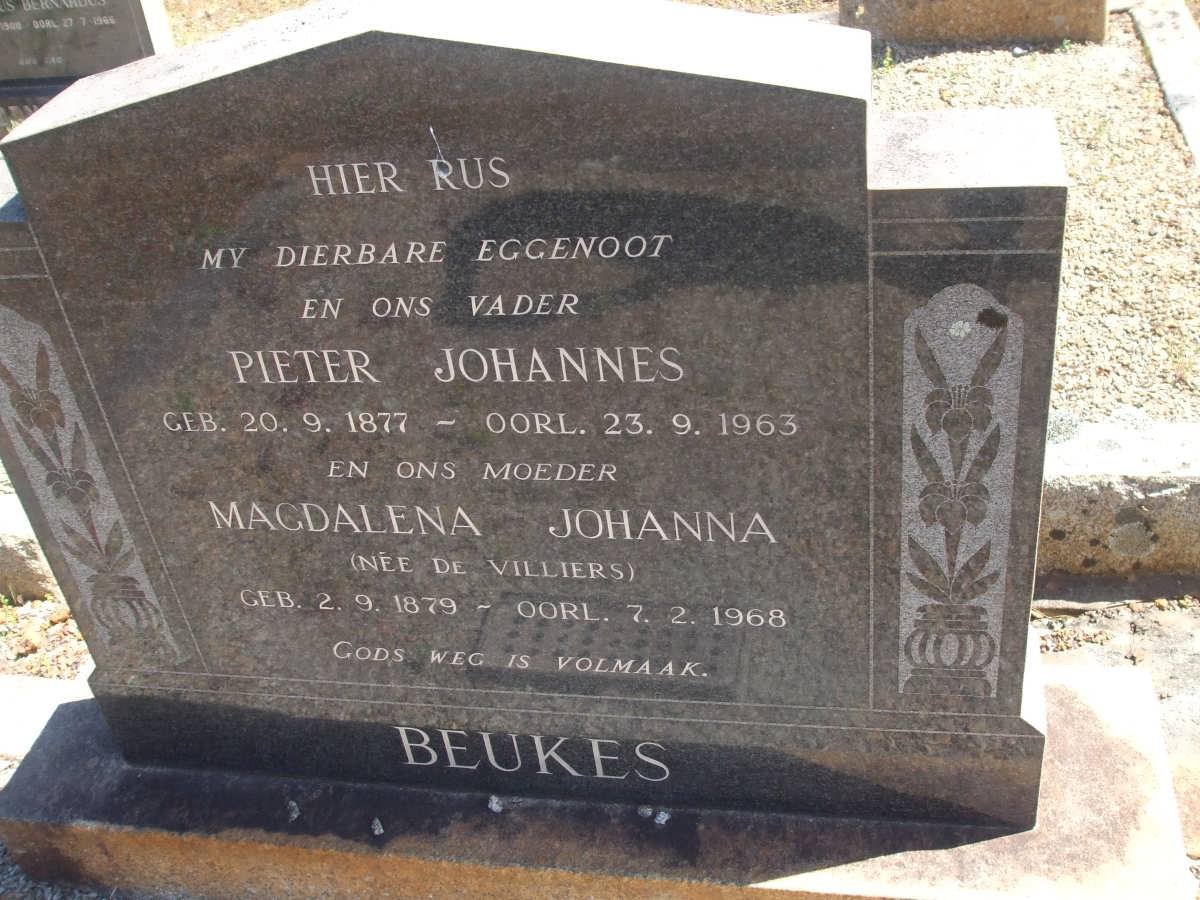 BEUKES Pieter Johannes 1877-1953 &amp; Magdelena Johanna 1879-1968