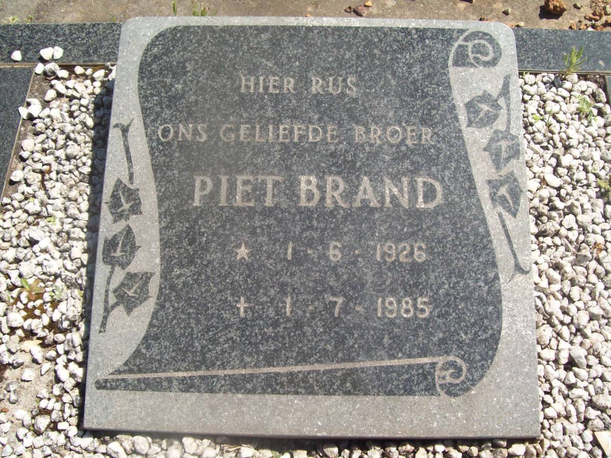 BRAND Piet 1926-1985