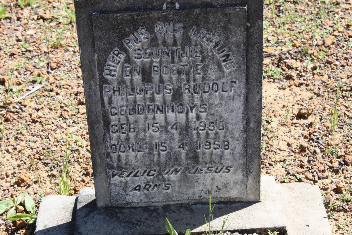 GELDENHUYS Philupus Rudolf 1958-1958