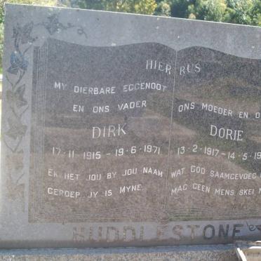 HUDDLESTONE Dirk 1915-1971 &amp; Dorie 1917-1988