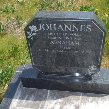 JOHANNES Abraham 1961-2001