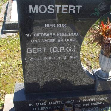MOSTERT G.P.G. 1919-1993