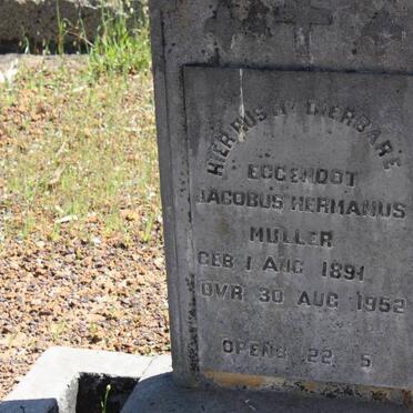 MULLER Jacobus Hermanus 1891-1952