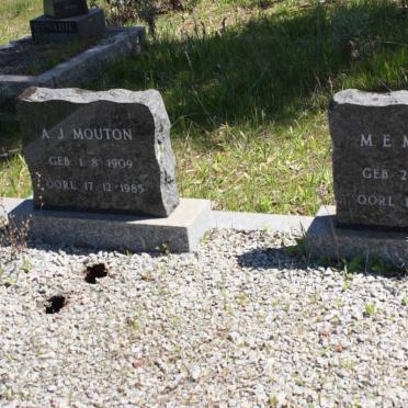 MOUTON M.E. 1909-1964 :: MOUTON A.J. 1909-1985