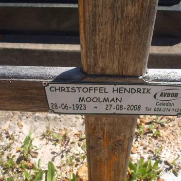 MOOLMAN Christoffel Hendrik 1923-2008