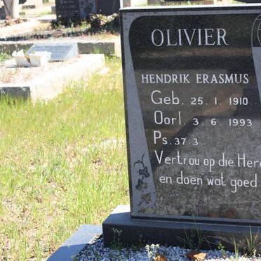 OLIVIER Hendrik Erasmus 1910-1993