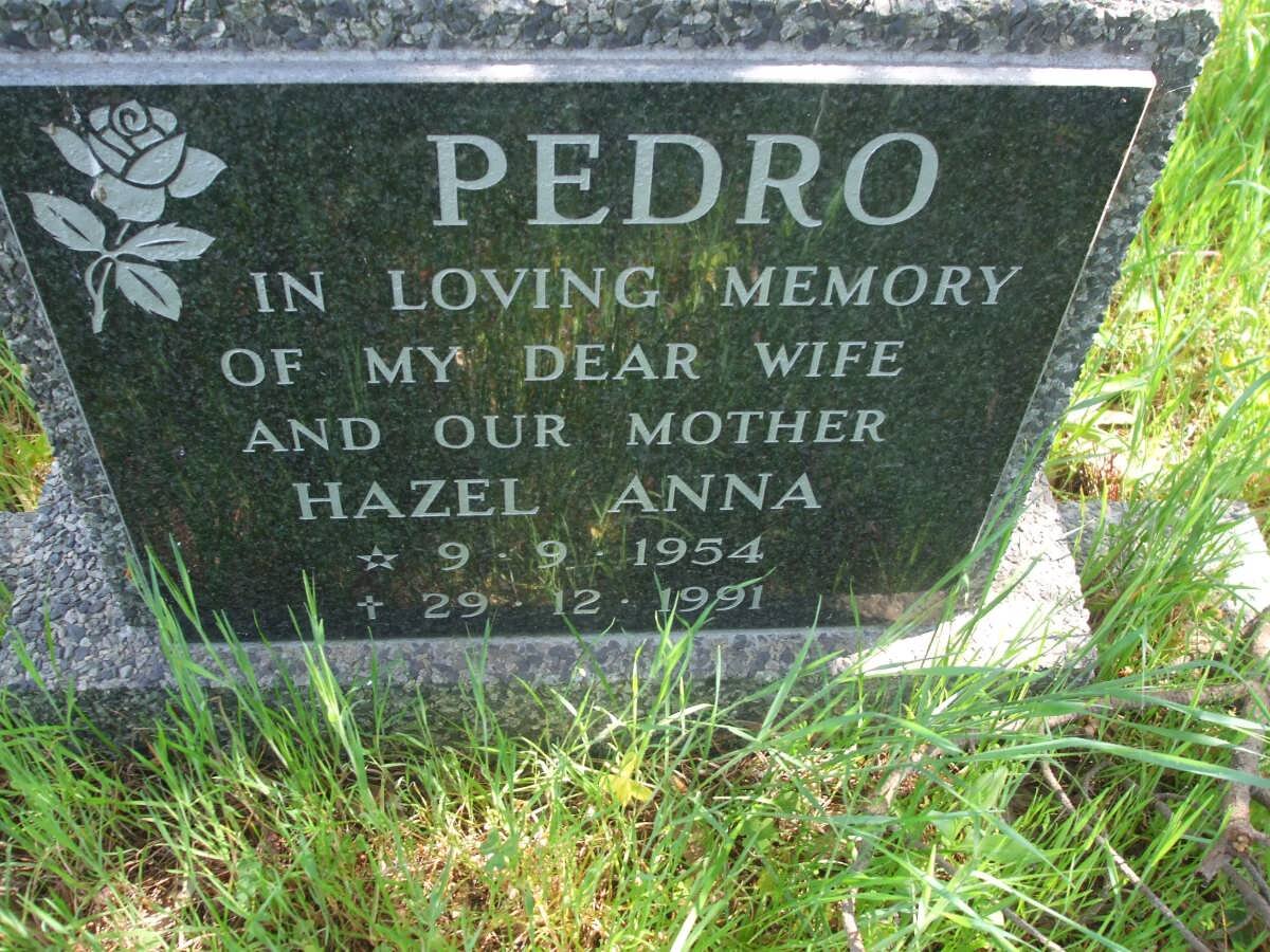 PEDRO Hazel Anna 1954-1991