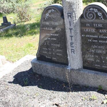RITTER Jacobus J. 1905-1967 &amp; J.C. 1903-1990
