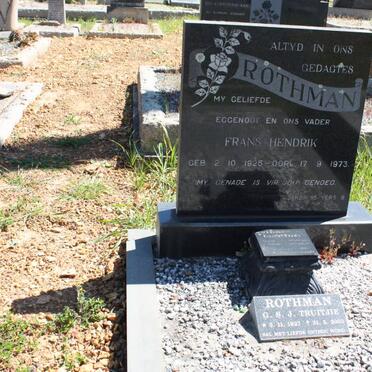 ROTHMAN Frans Hendrik 1923-1973 :: ROTHMAN G.S.J. 1927-2003