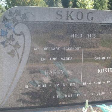 SKOG Harry 1905-1971 &amp; Rijkie 1915-1995