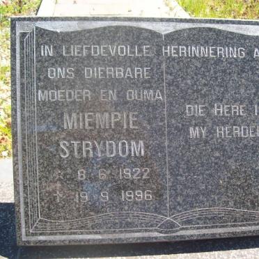 STRYDOM Miempie 1922-1996