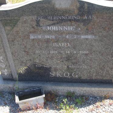SKOG Johnnie 1920-1968 &amp; Isabel 1921-1988