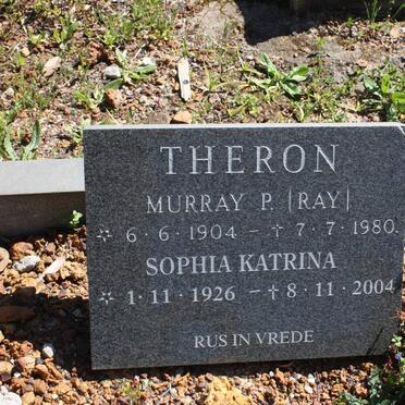 THERON Murray P. 1904-1980 &amp; Sophia Katrina 1926-2004
