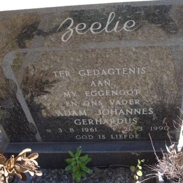 ZEELIE Adam Johannes Gerhardus 1961-1990