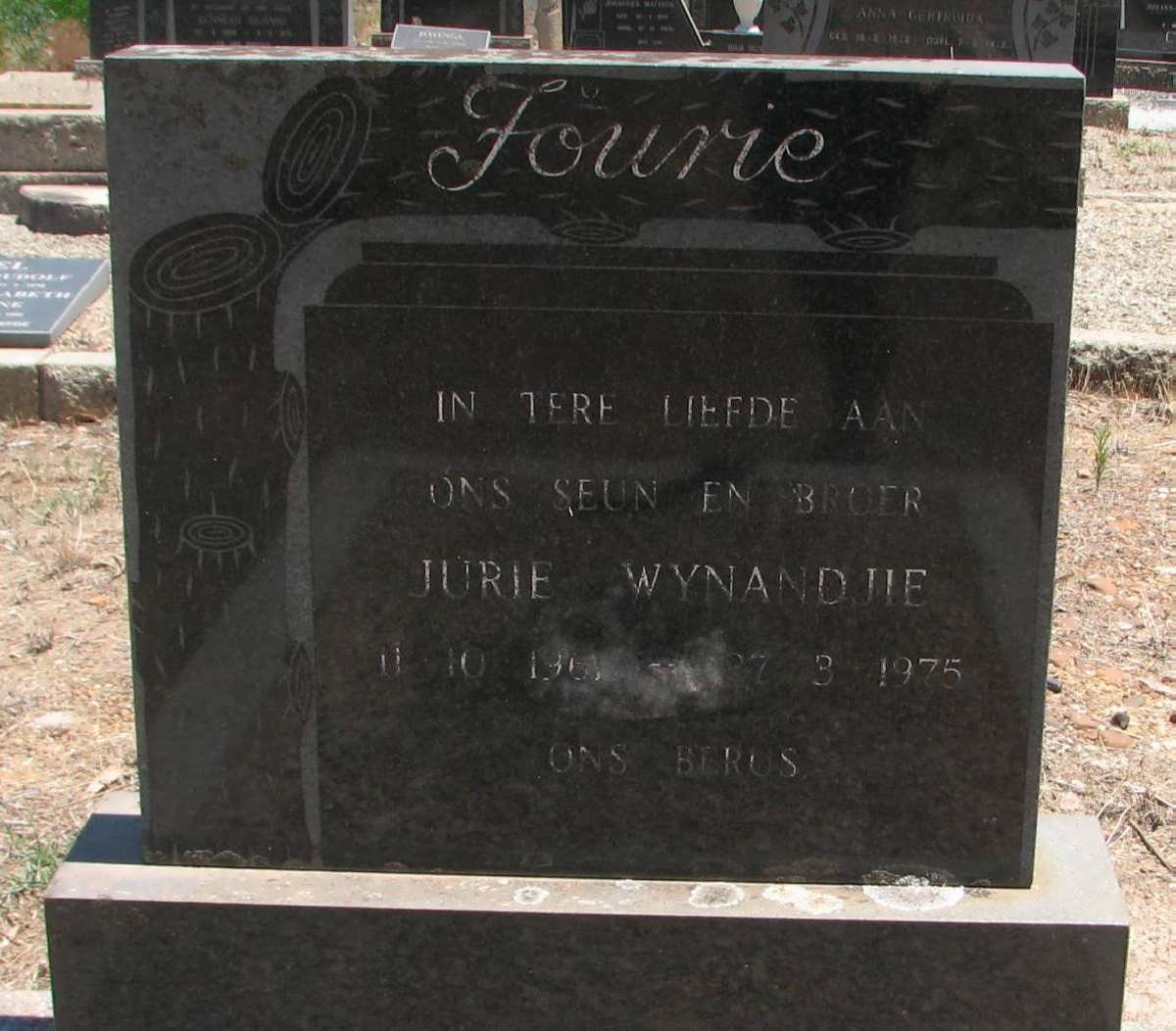 FOURIE Jurie Wynandjie 1961-1975