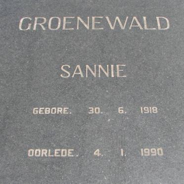 GROENEWALD Sannie 1918-1990