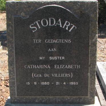 STODART Catharina Elizabeth nee DE VILLIERS 1880-1965