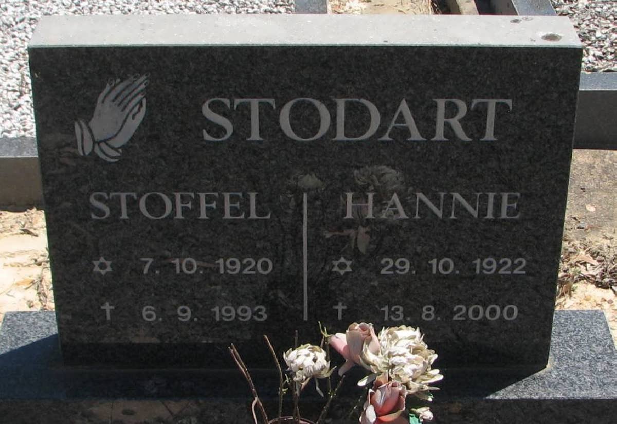 STODART Stoffel 1920-1993 &amp; Hannie 1922-2000